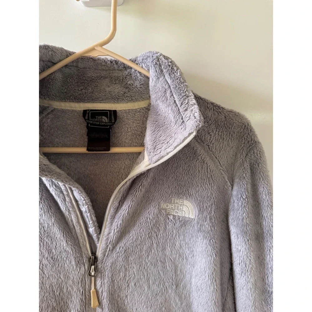 The North Face Osito 2 Fleece Jacket Grey Full Zip Womens Large LU508132